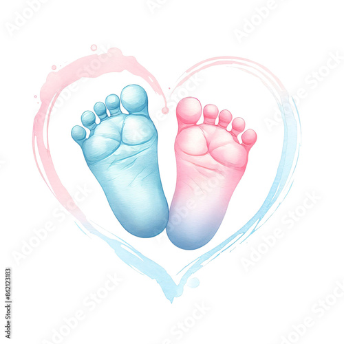 baby feet or feet of the child