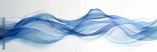 Abstract Blue Wave Background