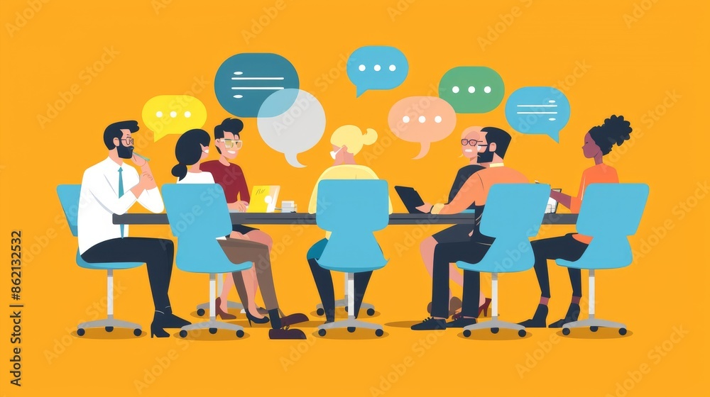 Collaborative Teamwork: Diverse Group Discussing Ideas Collaborative Teamwork: Diverse Group Discussing Ideas