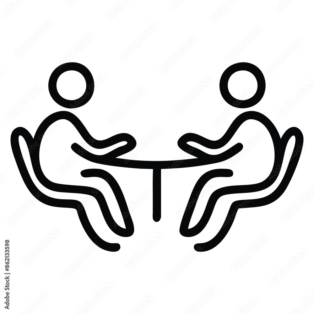 vector and Illustration meeting web Icons