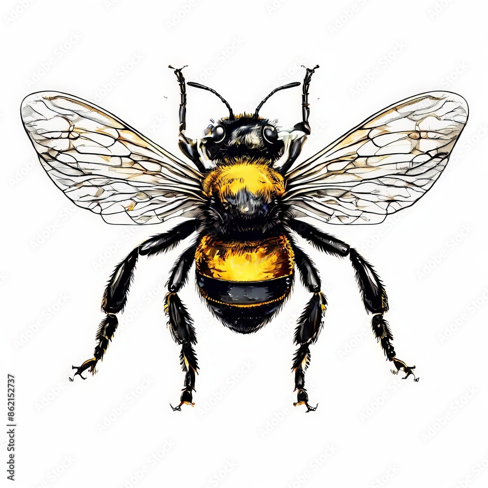 the AI Image Generator, a stunning bee is flying the AI Image Generator, a stunning bee is flying