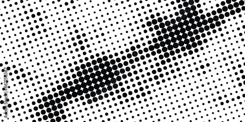 Halftone dot. Seamless border pattern. Fade gradient. Background dots. Point noise texture. Overlay effect. Gradation opacity transition. Half tone polka. Pop art polkadot design. Dotted poka. Vector