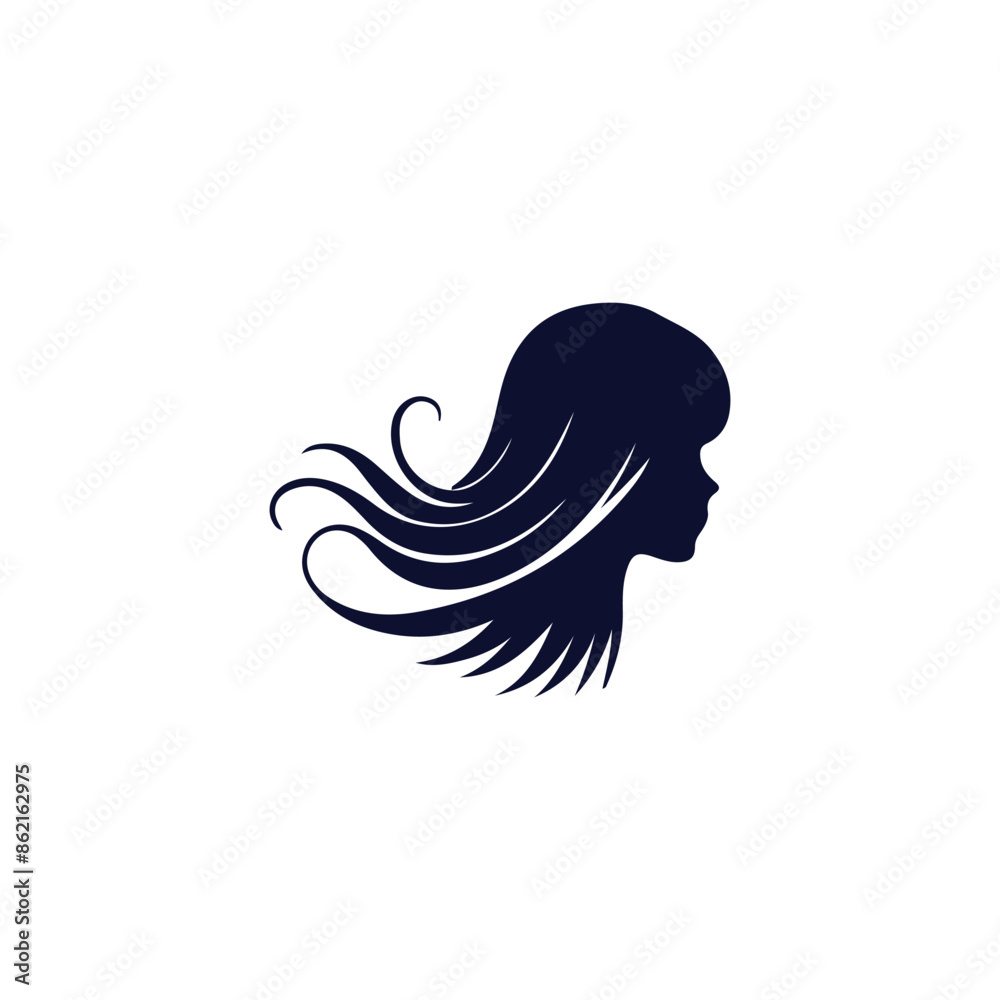 Creative Women Hairstyle vector silhouette Creative Women Hairstyle vector silhouette
