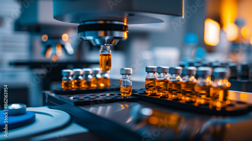 At the forefront of medical innovation, a pharmaceutical company harnesses the power of artificial intelligence to produce cutting-edge medical products, transforming the future of healthcare. photo