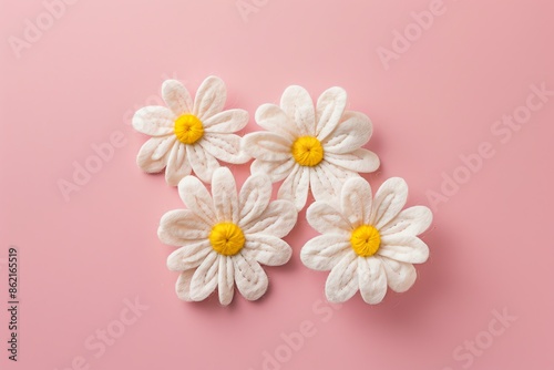 embroidered of cute  flowers handmade colors cute, art, design, cute, embroidery, handmade, illustration, decoration, vector, , pattern, fashion, pink Background
