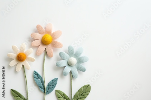 embroidered of cute  flowers handmade colors cute, art, design, cute, embroidery, handmade, illustration, decoration, vector, , pattern, fashion, white background