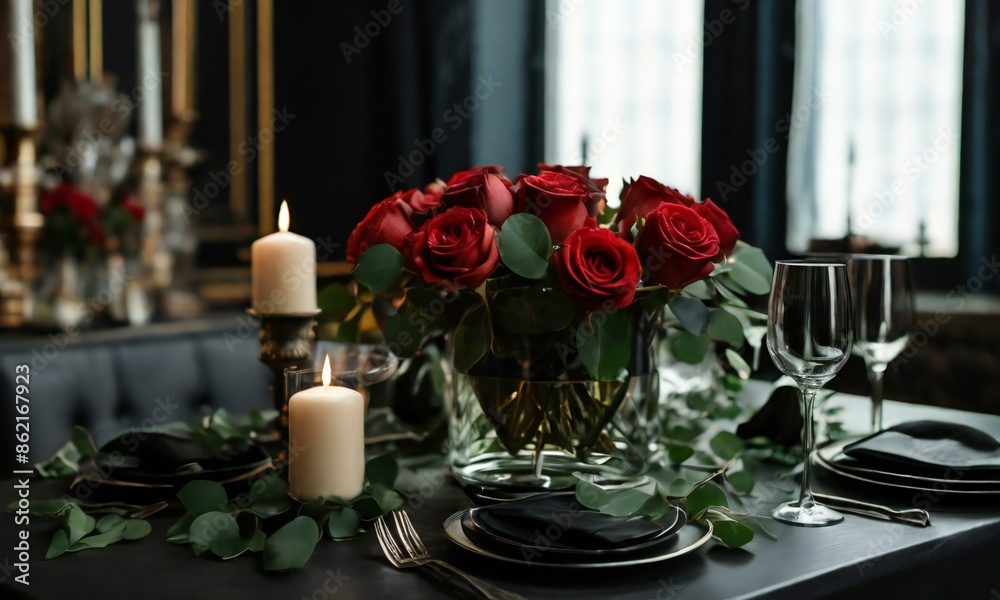 Obraz premium table setting for a wedding