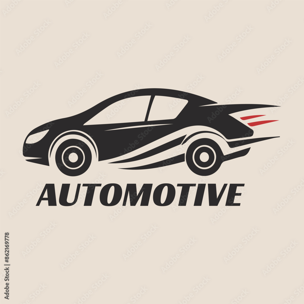 Fototapeta premium Automotive Sports Car Dealership Logo, Rental Car and Auto body