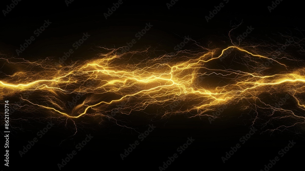 Abstract Golden Lightning Abstract Golden Lightning