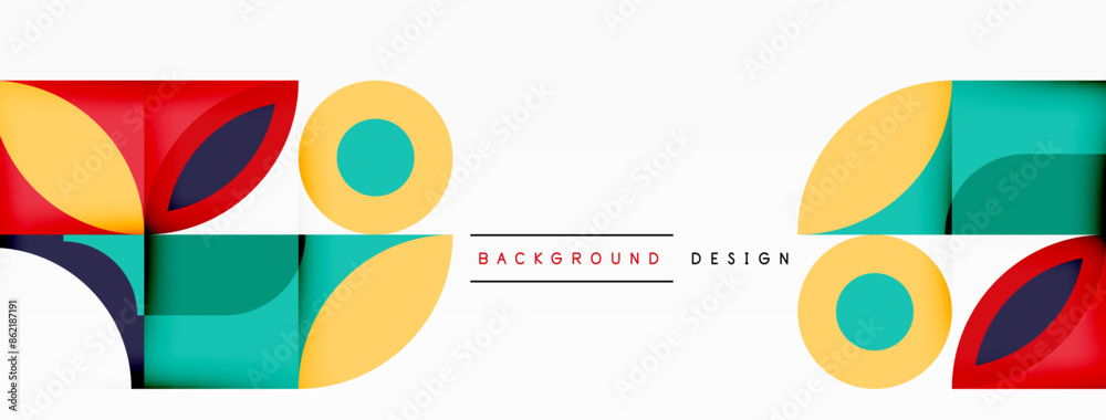 Circles and petals. Geometric beautiful abstract minimal template for Wallpaper, Banner, Background, Card, Book Illustration, landing page Circles and petals. Geometric beautiful abstract minimal template for Wallpaper, Banner, Background, Card, Book Illustration, landing page