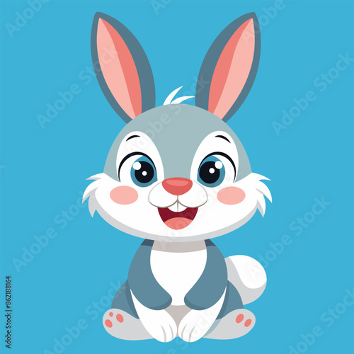 cute smiling rabbit