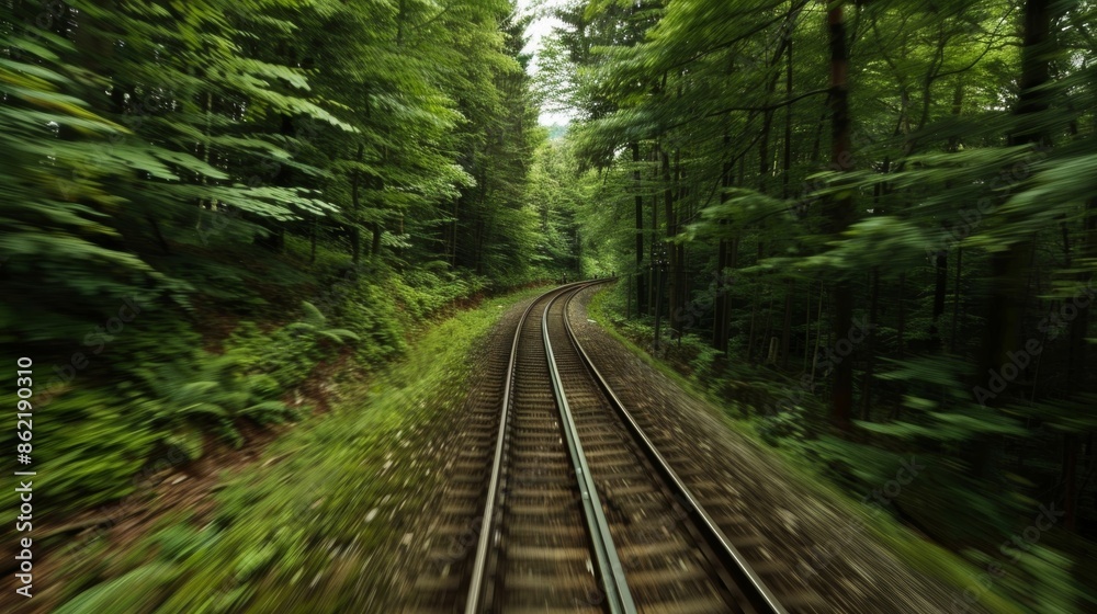 The forest seems to stretch endlessly in all directions a captivating sight from the train. The forest seems to stretch endlessly in all directions a captivating sight from the train.