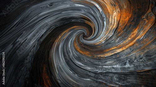 Swirling abstract pattern with dark and fiery colors