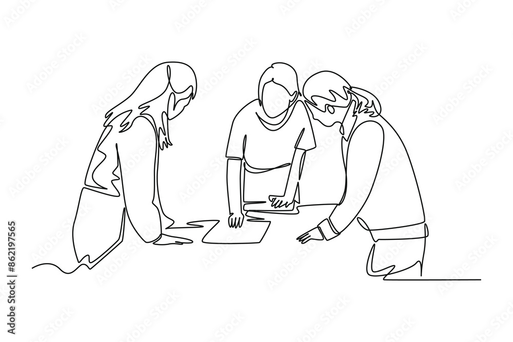 Skill and Training concept. Single line draw design vector graphic illustration. Skill and Training concept. Single line draw design vector graphic illustration.