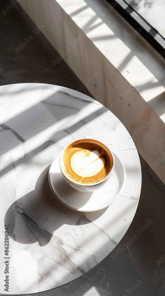 A steaming cup of latte adorned with frothy milk art, accompanied by aromatic roasted coffee beans, sets the scene for a cozy morning indulgence. A steaming cup of latte adorned with frothy milk art, accompanied by aromatic roasted coffee beans, sets the scene for a cozy morning indulgence.