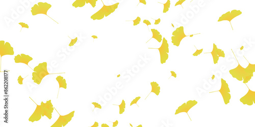 紅葉　イチョウ　秋　背景	