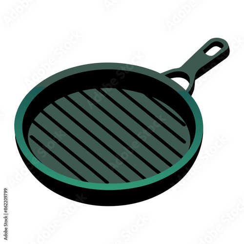  frying pan isolated on white,