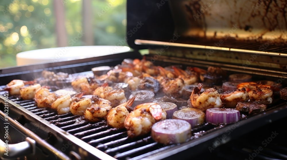 Shrimp on the grill Shrimp on the grill