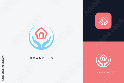 Home Building Logo Modern Structure