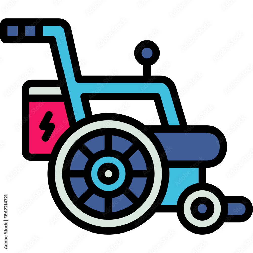 electric wheel chair icon
electric wheel chair icon