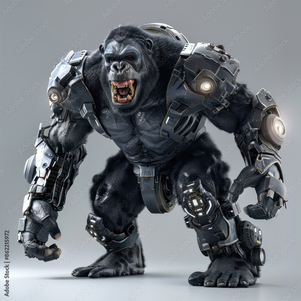 A kingkong With Robot Armor Military 3D Models A kingkong With Robot Armor Military 3D Models