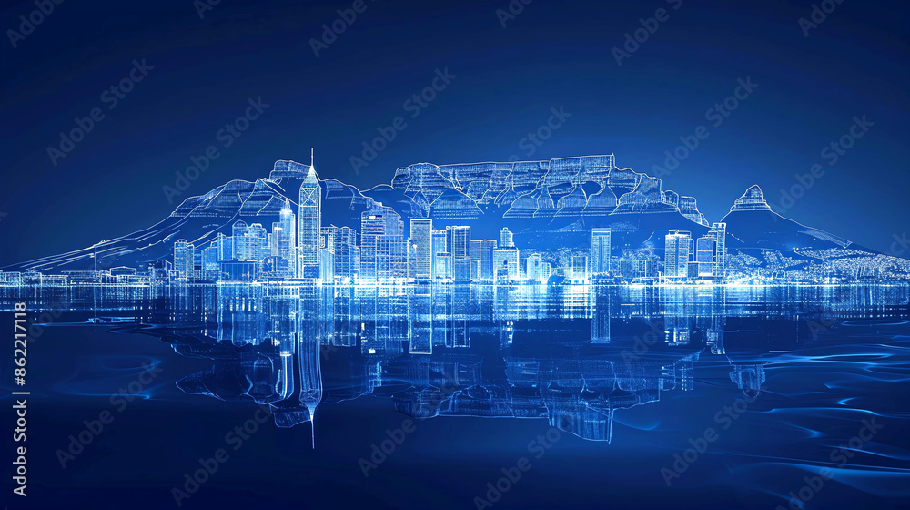 Fototapeta premium view of the Cape Town city