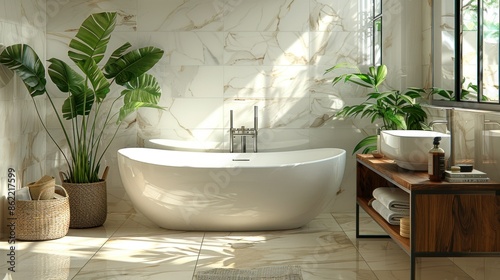 Glossy white tiles with a faint marble effect