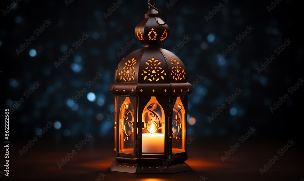 Ornate Lantern Glowing in the Dark Ornate Lantern Glowing in the Dark