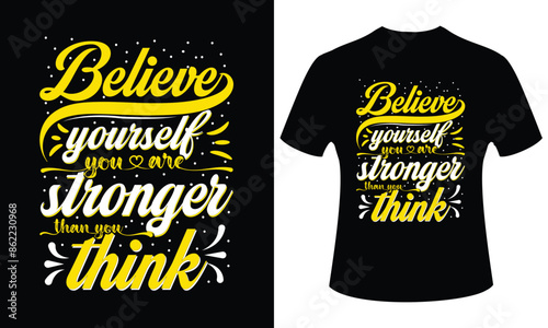 Eye-catching and unique custom typography t-shirt design.
