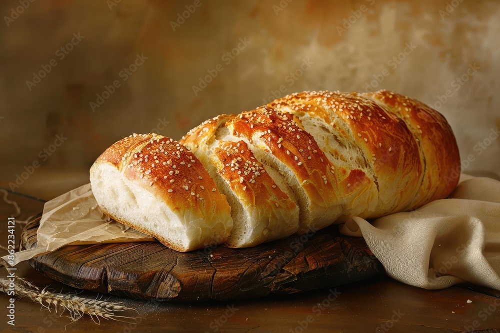 Freshly Baked Sesame Seed Bread Loaf Freshly Baked Sesame Seed Bread Loaf
