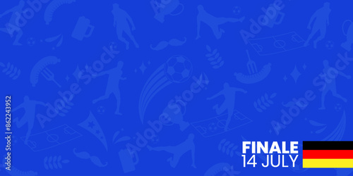 Football championship background vector illustrationillustration, Poster soccer or football Championship template. Finale 2024 photo