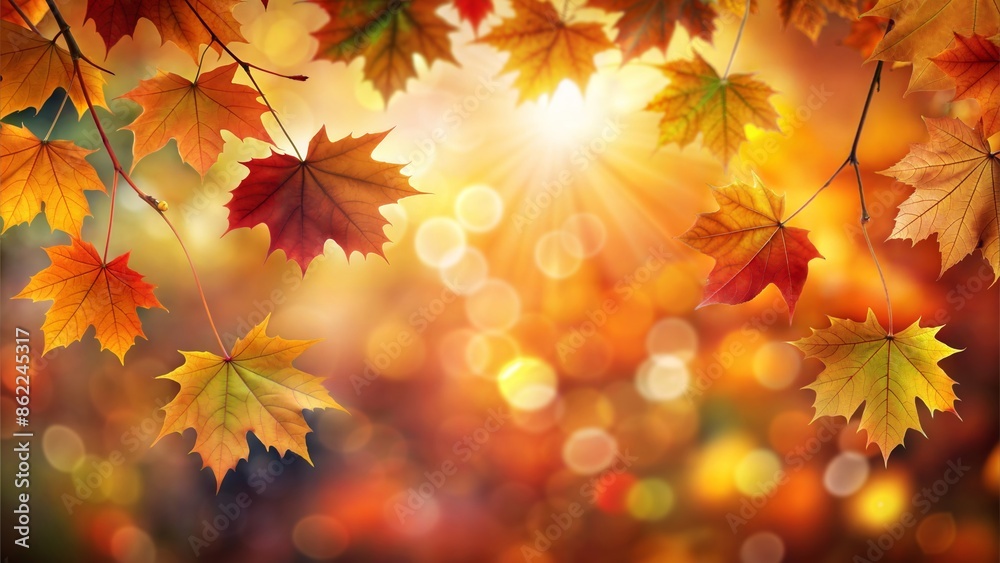 Autumn Leaves Blur: A blurred background featuring colorful autumn leaves, perfect for fall-themed designs.
Autumn Leaves Blur: A blurred background featuring colorful autumn leaves, perfect for fall-themed designs.