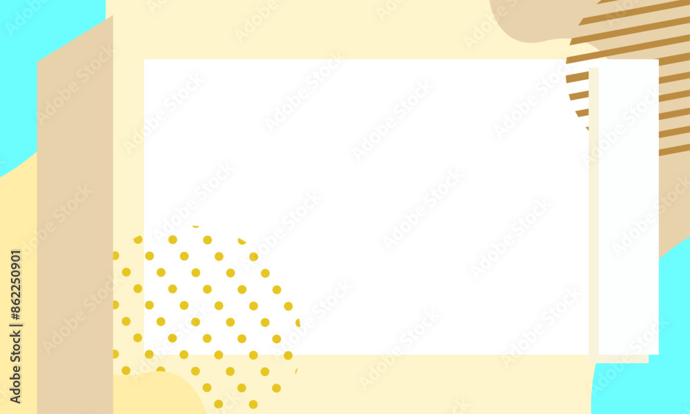Pastel Memphis blog banner template design Pastel Memphis blog banner template design