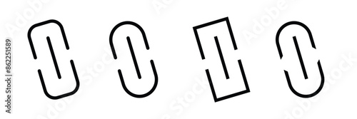 Link flat icon, Link icon. Hyperlink chain symbol. Chain Icon, link icon set isolated white background.