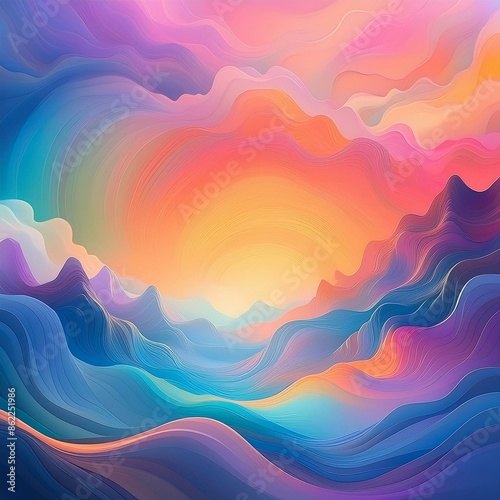 abstract colorful background with clouds