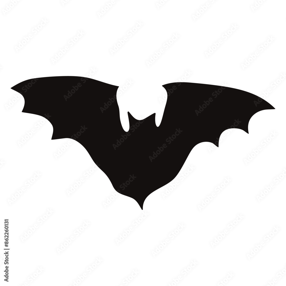 Bat silhouette solated on white background Bat silhouette solated on white background
