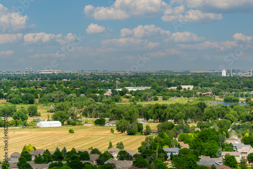 Longmont, Colorado on a Sunny Summer Day.