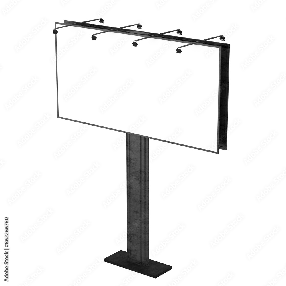 Obraz premium Blank Billboard Isolated