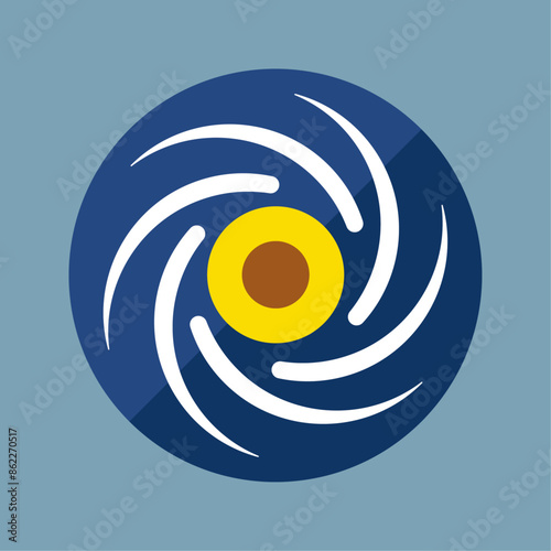 Space Hole Flat Icon