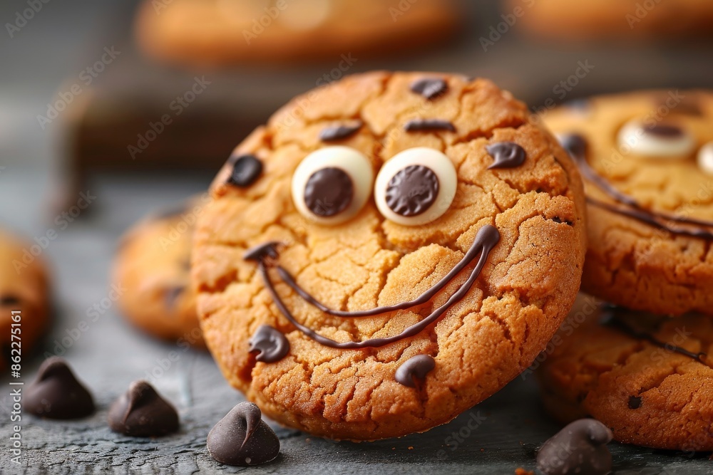 Charming homemade cookies adorned with candy eyes and chocolate smiles, adding a whimsical touch to their delightful appeal.
Charming homemade cookies adorned with candy eyes and chocolate smiles, adding a whimsical touch to their delightful appeal.