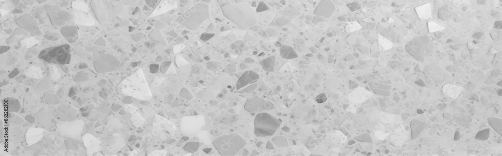 Abstract white and gray terrazzo flooring texture polished stone pattern old surface marble for background. Wall terrazzo texture gray and black of stone granite white background. Abstract white and gray terrazzo flooring texture polished stone pattern old surface marble for background. Wall terrazzo texture gray and black of stone granite white background.