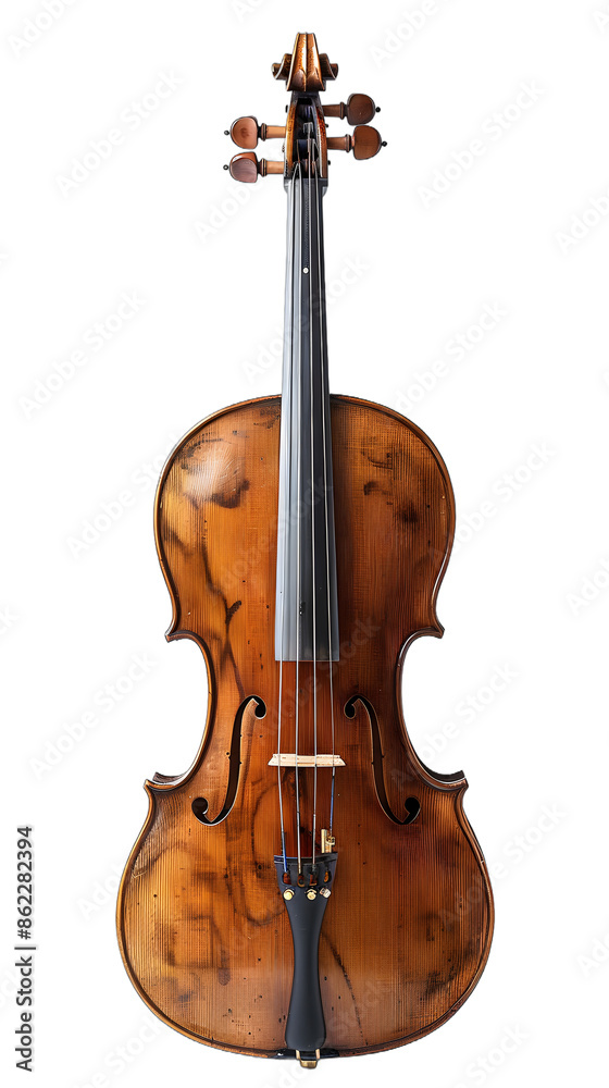Obraz premium [Transparent Background PNG]Vintage Viola on White Background