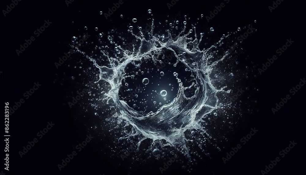 Naklejka premium Water splash background