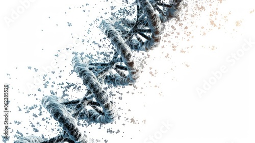 Colored Genetic Code DNA Molecule Structure photo