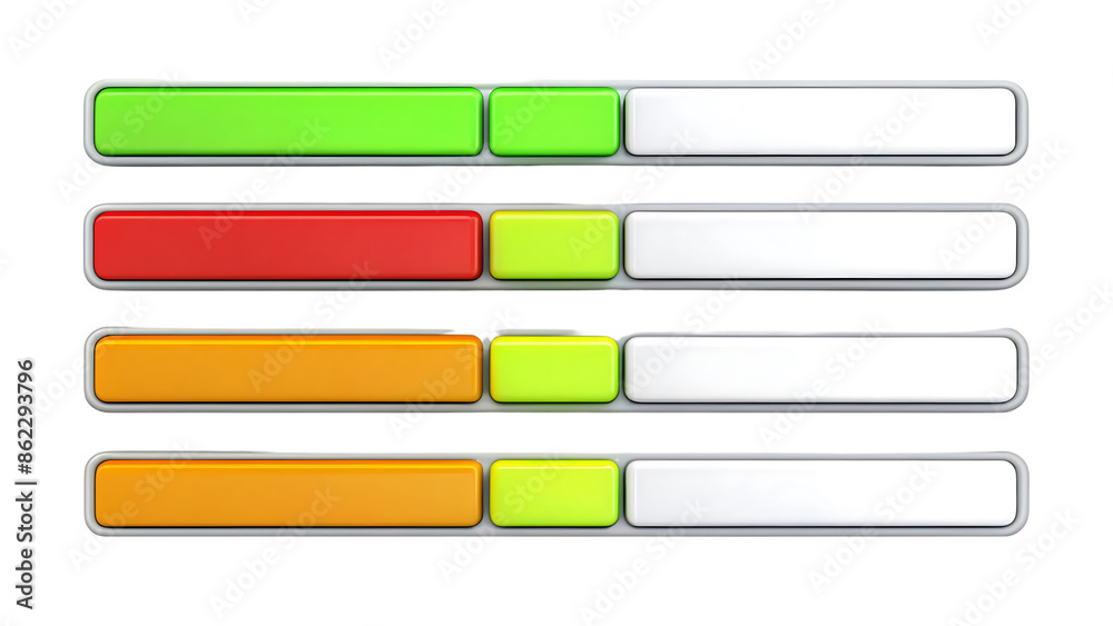 Progress bars Isolated On Transparent Background
Progress bars Isolated On Transparent Background