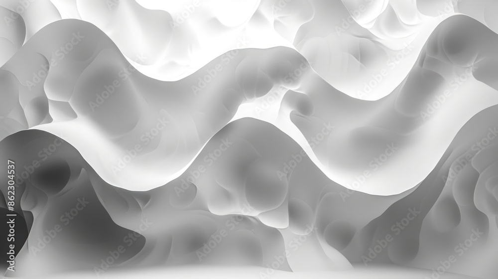 Fototapeta premium Intricate reverse zigzag light pattern in a business tactical ambiance on white background