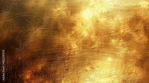 Brushed gold metal background texture and gradients for your text photo