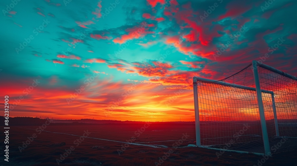 The football championship game was held at the stadium with a lush green grass field, setting the background for an intense soccer competition. The football championship game was held at the stadium with a lush green grass field, setting the background for an intense soccer competition.