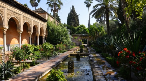 The Real Alcazar in Sevilla, Spain, is renowned for its stunning architecture and beautiful gardens.