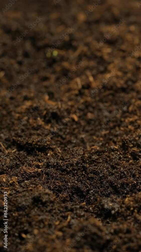 Growing seeds rising from soil vertical time lapse video. Growing seeds rising from soil vertical time lapse video.